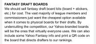 fantasy draft boards yahoo